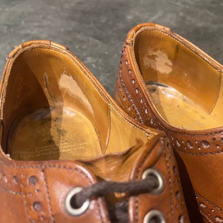 【Tricker's】トリッカーズ M5633 ウイングチップ カーフ ブラウン サイズ UK8 ※使用感強