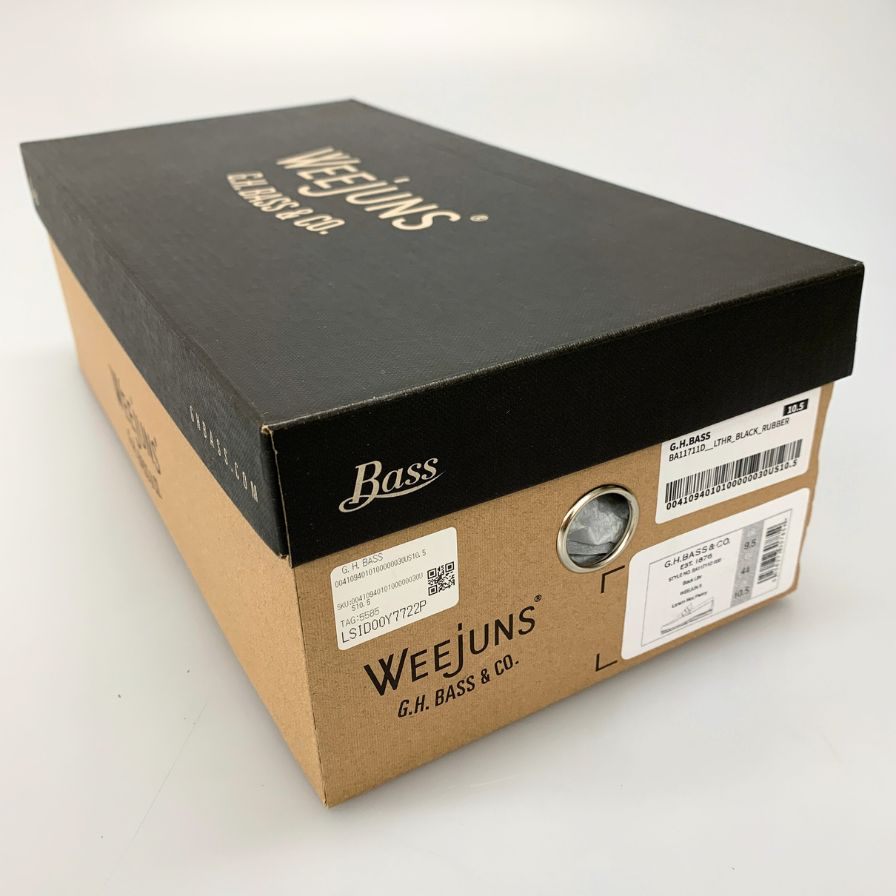 【G.H.Bass&Co.】ジーエイチバス ローファー シボレザー ブラック(黒) サイズ 10.5 ラスト
