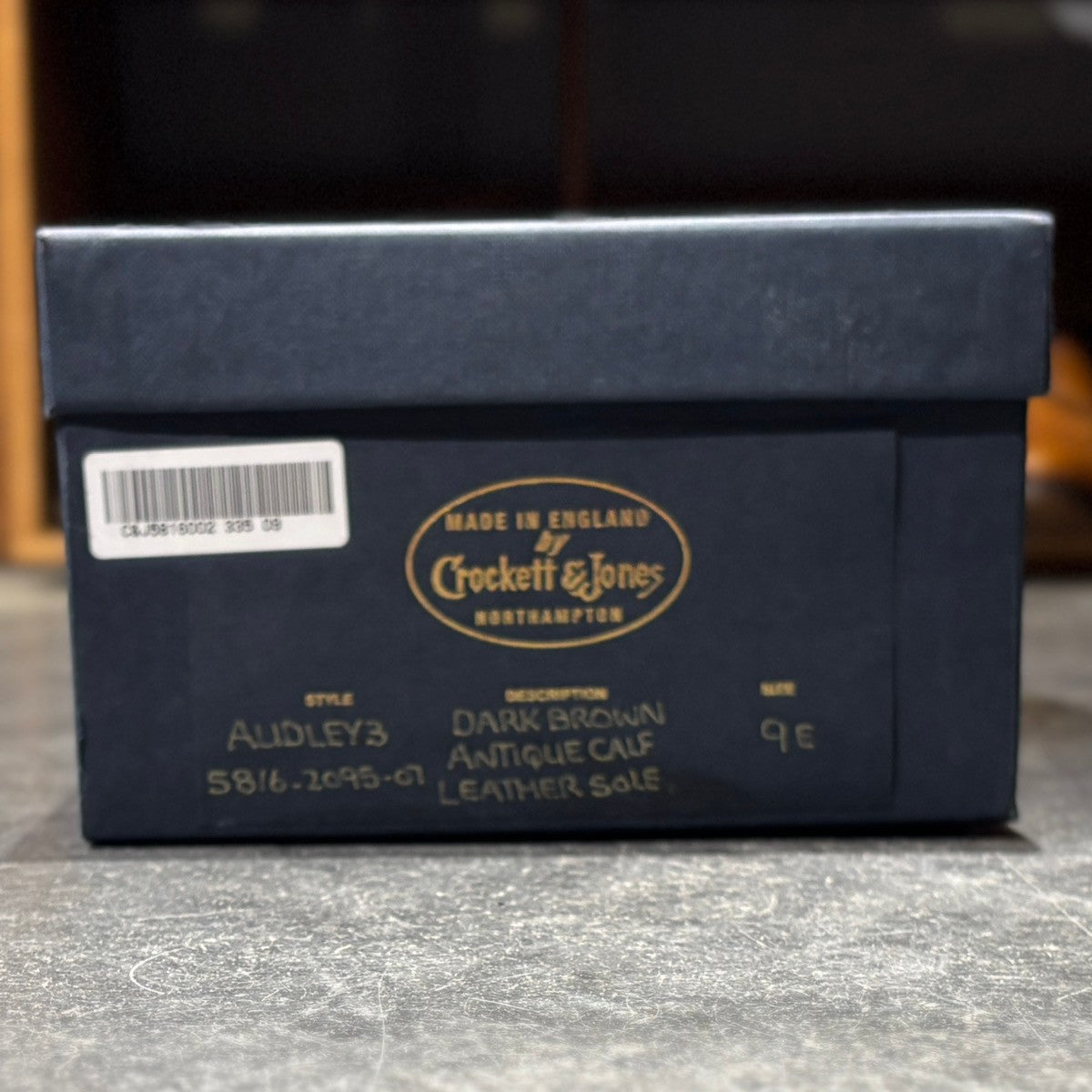 【CROCKETT&JONES】クロケット&ジョーンズ オードリー3 ストレートチップ カーフ ブラウン サイズ UK9E