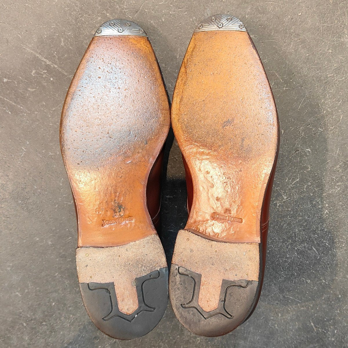 使用数回 【JOHNLOBB】ジョンロブ ウィリアム ダブルモンク カーフ ダークオーク サイズ UK6.5E 9795ラスト 参考定価¥251,900-