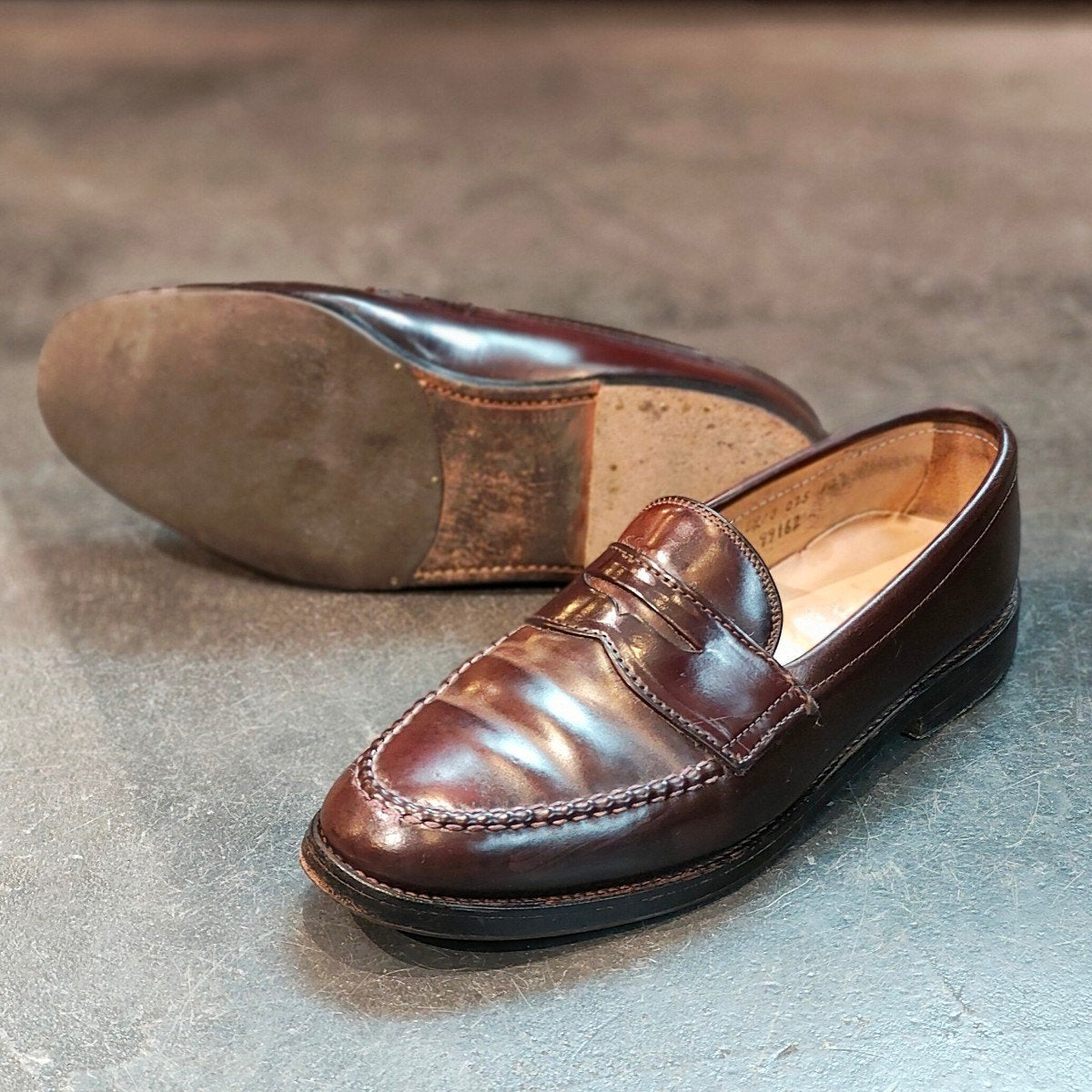 【ALDEN】オールデン 99162 ペニーローファー コードバン ダークバーガンディ サイズ US7D バンラスト 定価¥215,600-