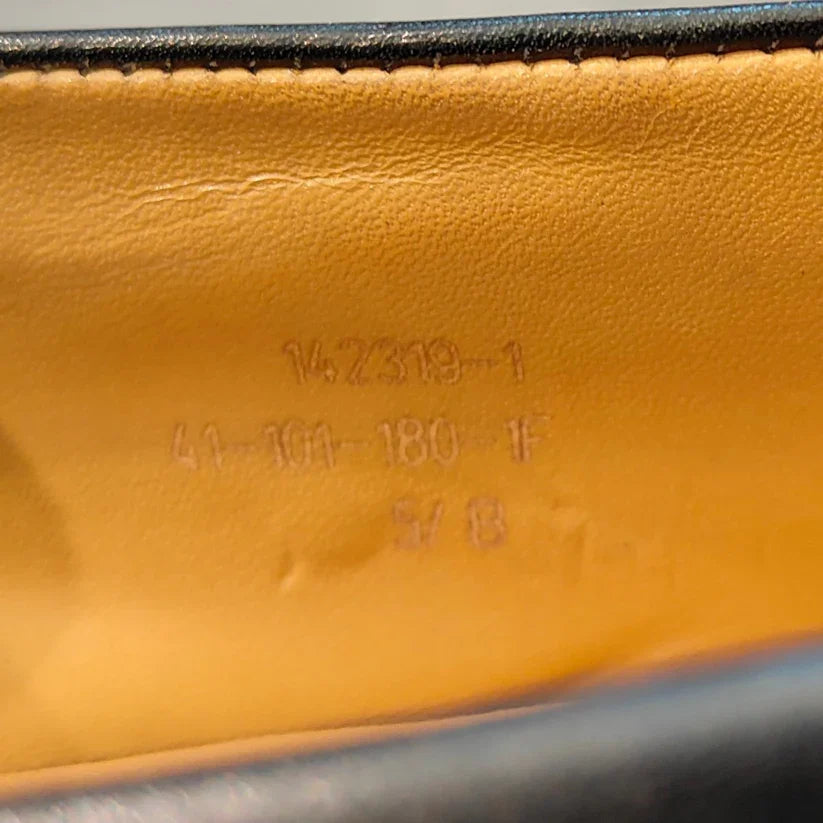 極美品 【J.M.WESTON】ジェイエムウエストン 180 シグニチャーローファー ボックスカーフ ブラック サイズ UK5.5B 41ラスト 参考定価¥156,200-