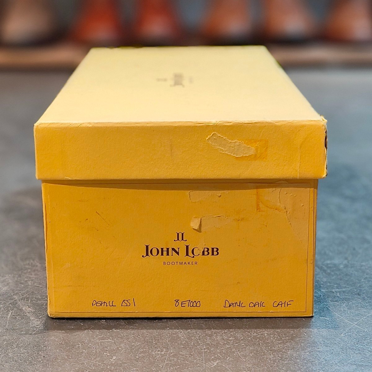 試着程度 【JOHN LOBB】ジョンロブ アシール シングルモンク カーフ ダークオーク サイズ UK8E 7000ラスト 定価¥282,700-