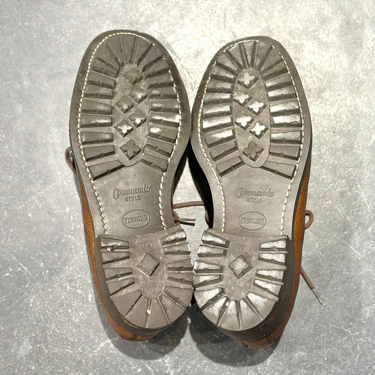 美品【JOSEPH CHEANEY】ジョセフチーニー ストアシー プレーントゥ グレインレザー ブラウン サイズUK6.5