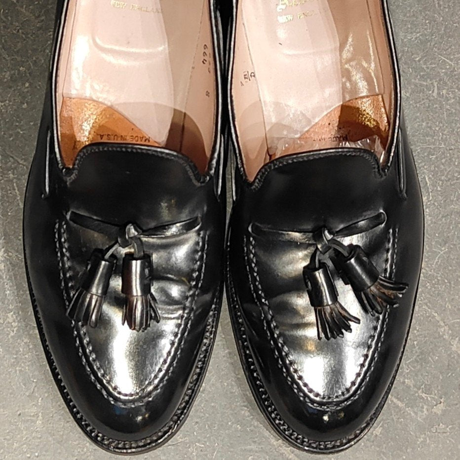 極美品 【ALDEN】オールデン 664 タッセルローファー コードバン ブラック サイズUS9D アバディーンラスト 参考定価¥217,800-