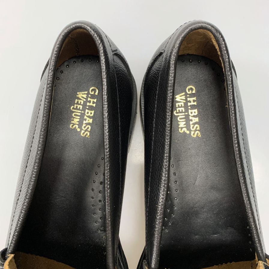 【G.H.Bass&Co.】ジーエイチバス ローファー シボレザー ブラック(黒) サイズ 9.5 ラスト