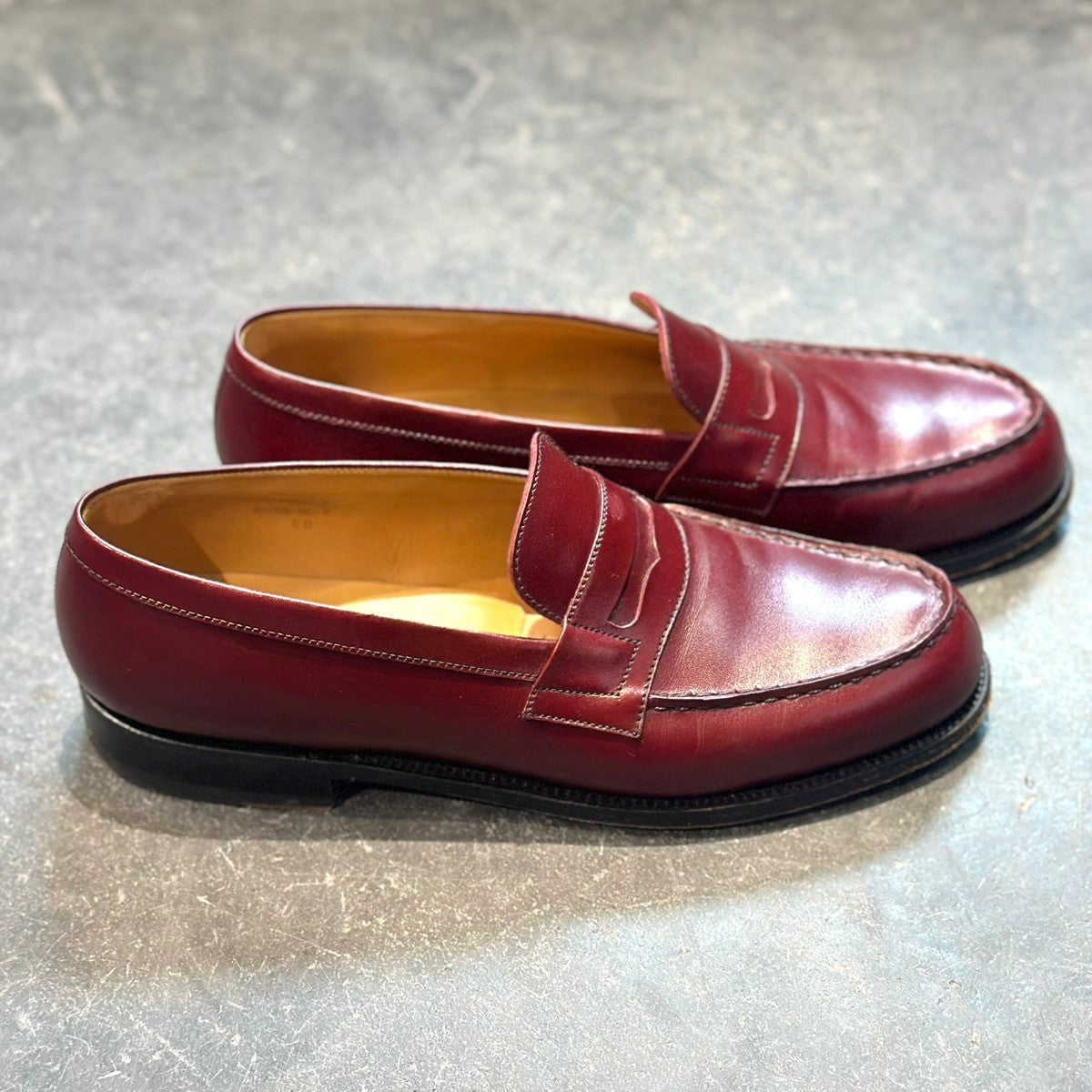 極美品【J.M.WESTON】ジェイエムウエストン シグネチャーローファー 180 ボックスカーフ トゥカンバーガンディ サイズ 6B 41ラスト