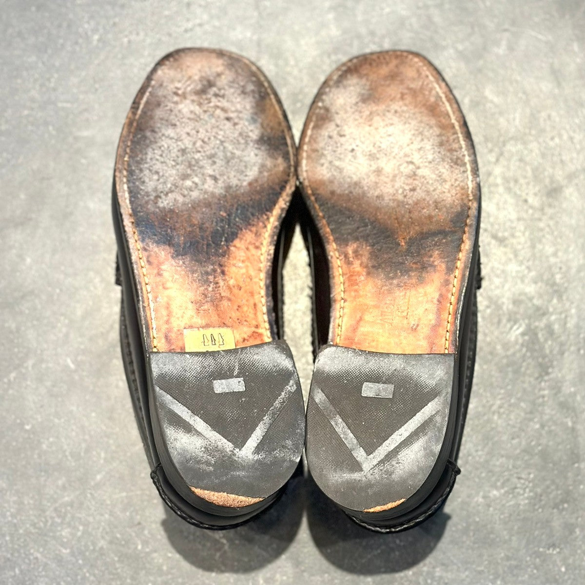 美品【Allen Edmonds】アレンエドモンズ ケンウッド コインローファー カーフ ブラック サイズ UK8