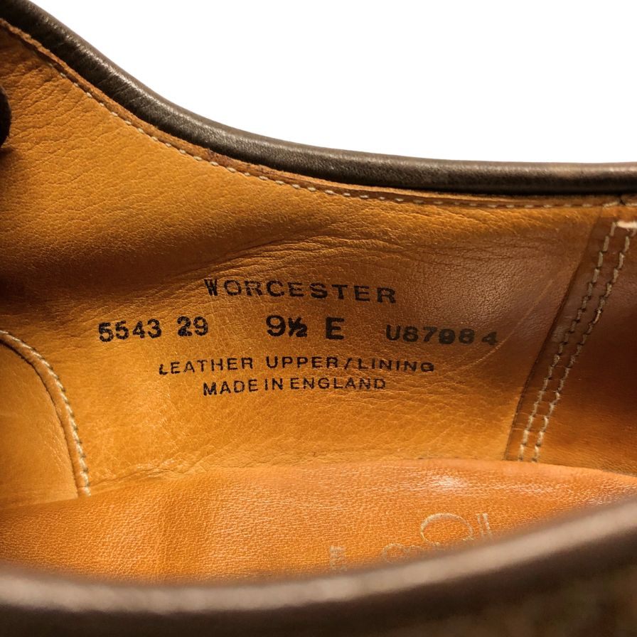 【CROCKETT&JONES】クロケット&ジョーンズ ビジネスシューズ スエード ブラウン(茶系) サイズ 9.5 E ラスト