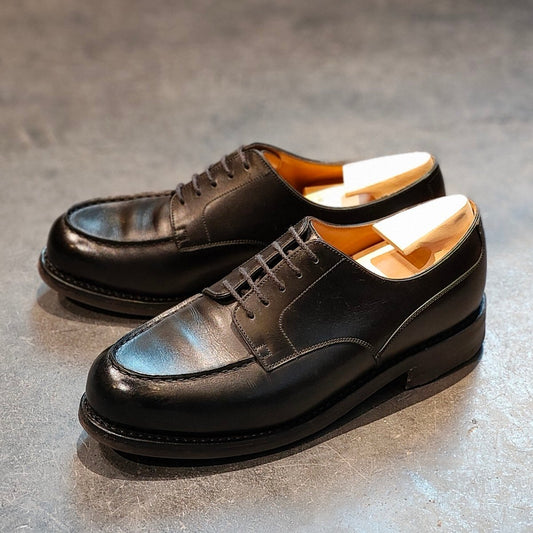 美品 【J.M.WESTON】ジェイエムウエストン ウエストンヴィンテージ641 ゴルフ Uチップ ボックスカーフ ブラック サイズ UK6.5E 31ラスト 参考定価¥176,000-