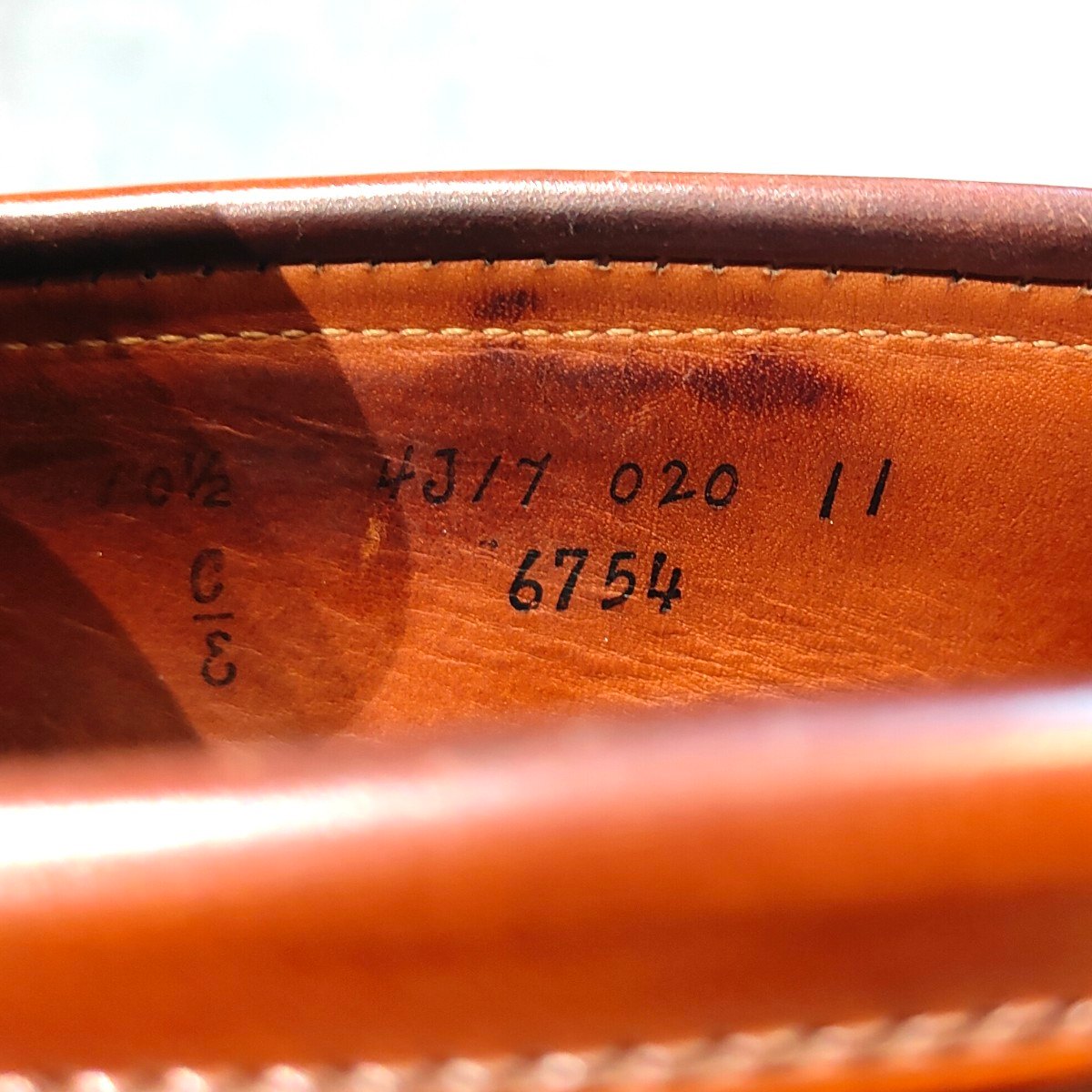 希少 美品 【ALDEN】オールデン オールデンショップサンフランシスコ別注 6754 ペニーローファー コードバン ラベロ サイズ US10.5E バンラスト