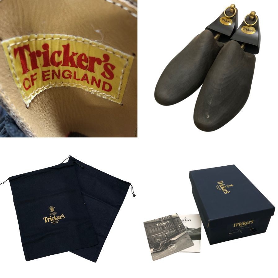 【オンライン限定】【Tricker’s】トリッカーズ ストウ ウィングチップ メンズ サイズ 7ハーフ パープル