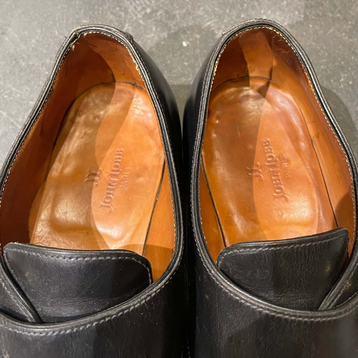 【JOHN LOBB】ジョンロブ シングルモンク FOULD カーフ ブラック サイズ UK6.5E