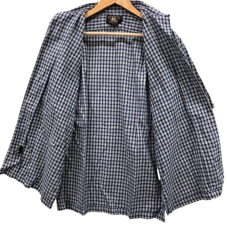 【RRL Ralph Lauren】ダブルアールエル オープンカラーシャツ サイズL ブルー