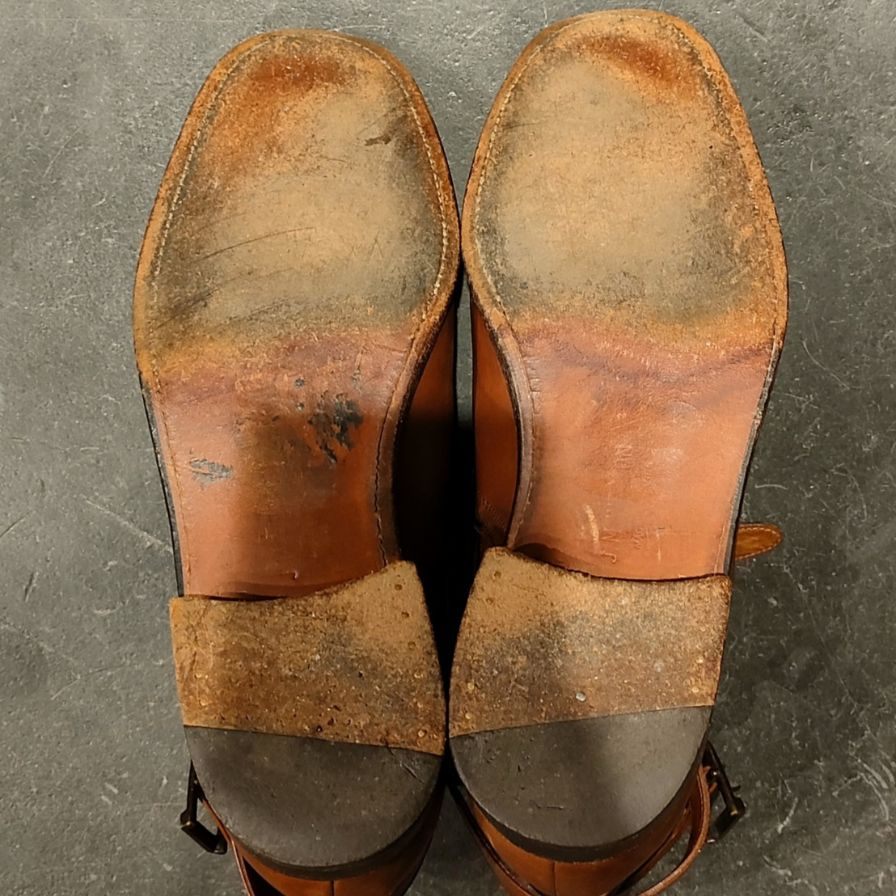 【J.M.WESTON】ジェイエムウエストン 722 ジョッパーブーツ カーフ タンブラウン サイズ UK6.5E 参考定価¥209,000-