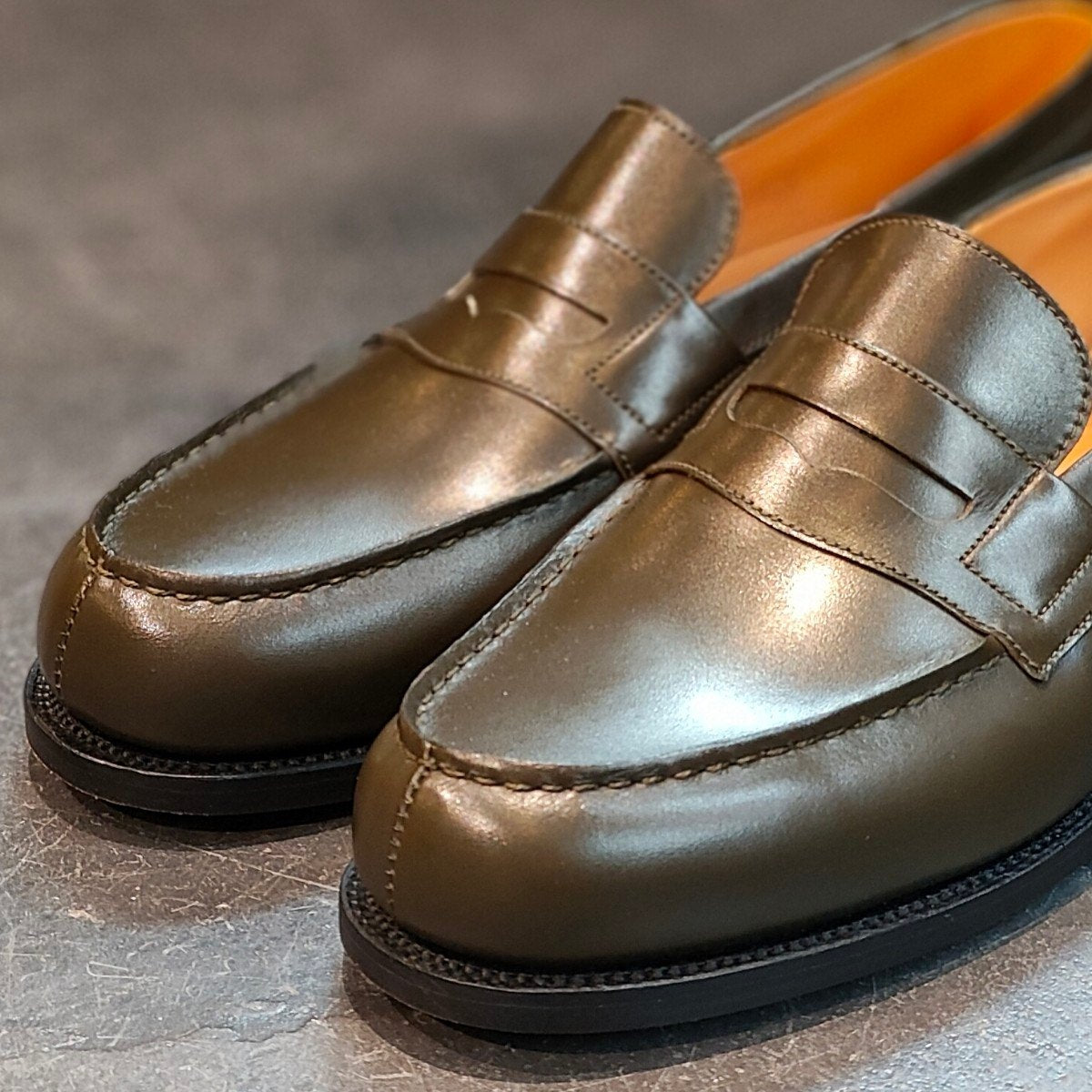 新品未使用 【J.M.WESTON】ジェイエムウエストン 180 シグニチャーローファー ボックスカーフ ハンターグリーン サイズ UK6.5D 41ラスト定価¥151,800-