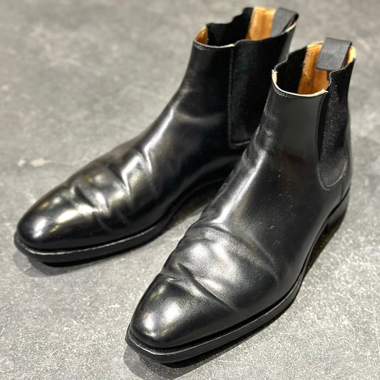美品【CROCKETT&JONES】クロケット&ジョーンズ COWDRAY カウドレイ サイドゴアブーツ カーフ ブラック サイズUk8.5D 337ラスト