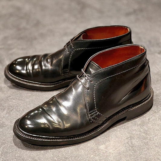美品【ALDEN】オールデン 1340 チャッカブーツ コードバン ブラック サイズ US7.5D バリーラスト 参考定価¥225,000-