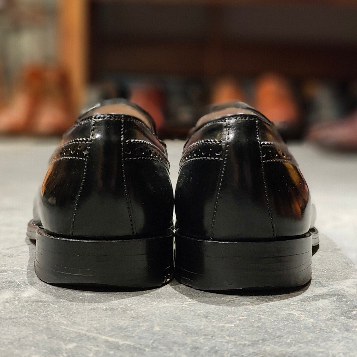 希少 極美品 【ALDEN】オールデン ユナイテッドアローズ別注 3906 タッセルローファー コードバンブラック サイズUS8D アバディーンラスト