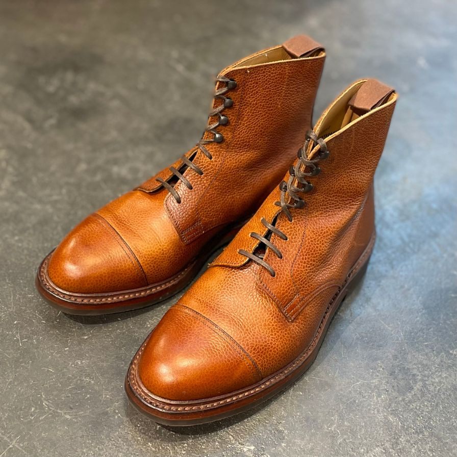 【CROCKETT&JONES CONISTON2】クロケット&ジョーンズ コニストン2 カントリーブーツ グレインレザー ブラウン サイズ UK6E 375ラスト