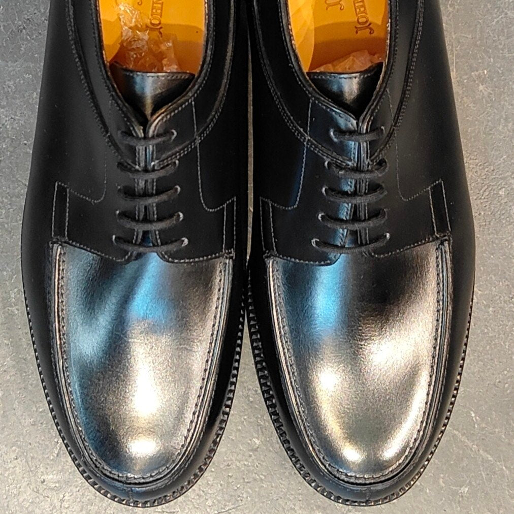 希少 茶箱 新品未使用【JOHN LOBB】ジョンロブ バロス Uチップ カーフ ブラック サイズUK6.5E 2998ラスト