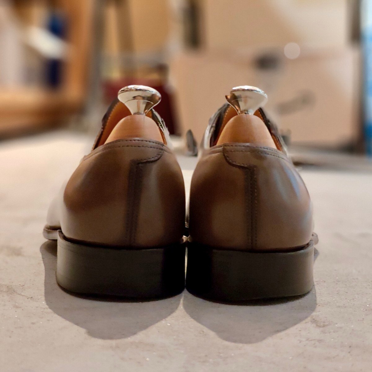 希少 使用数回 【JOHN LOBB】ジョンロブ 2002イヤーモデル ブラウン サイズ UK6.5E 8000ラスト