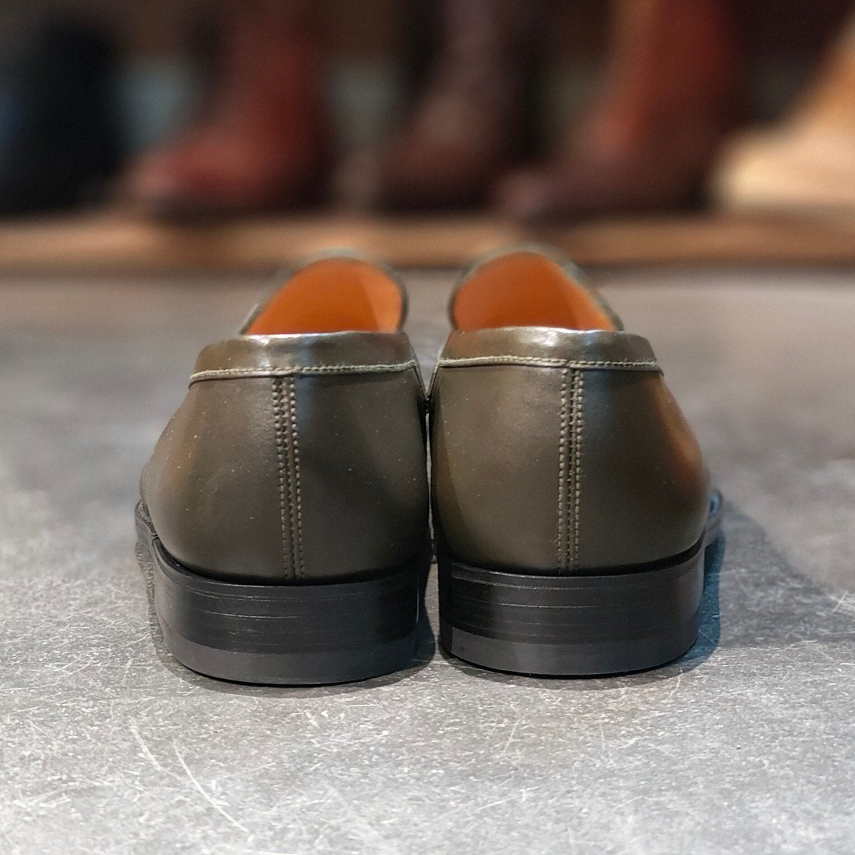 新品未使用 【J.M.WESTON】ジェイエムウエストン 180 シグニチャーローファー ボックスカーフ ハンターグリーン サイズ UK7D 41ラスト 定価151,800-