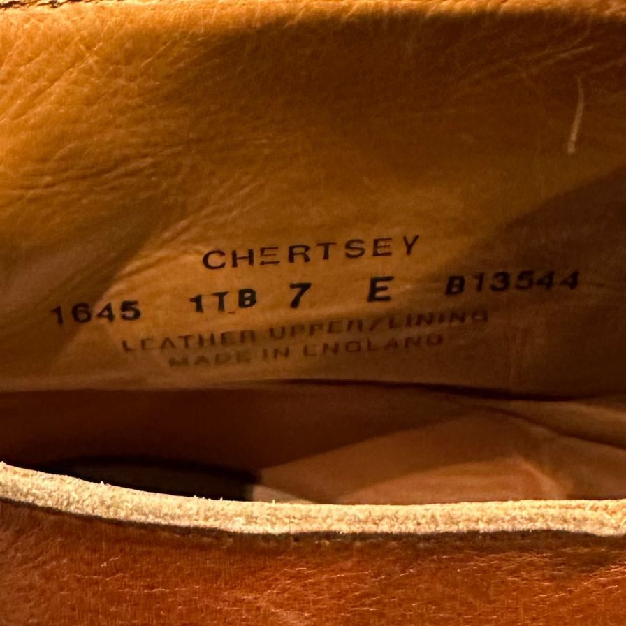 【CROCKETT&JONES】クロケット&ジョーンズ レザーシューズ SUBS チャートシー チャッカブーツ カーフ ブラウン サイズUK7E メンズ