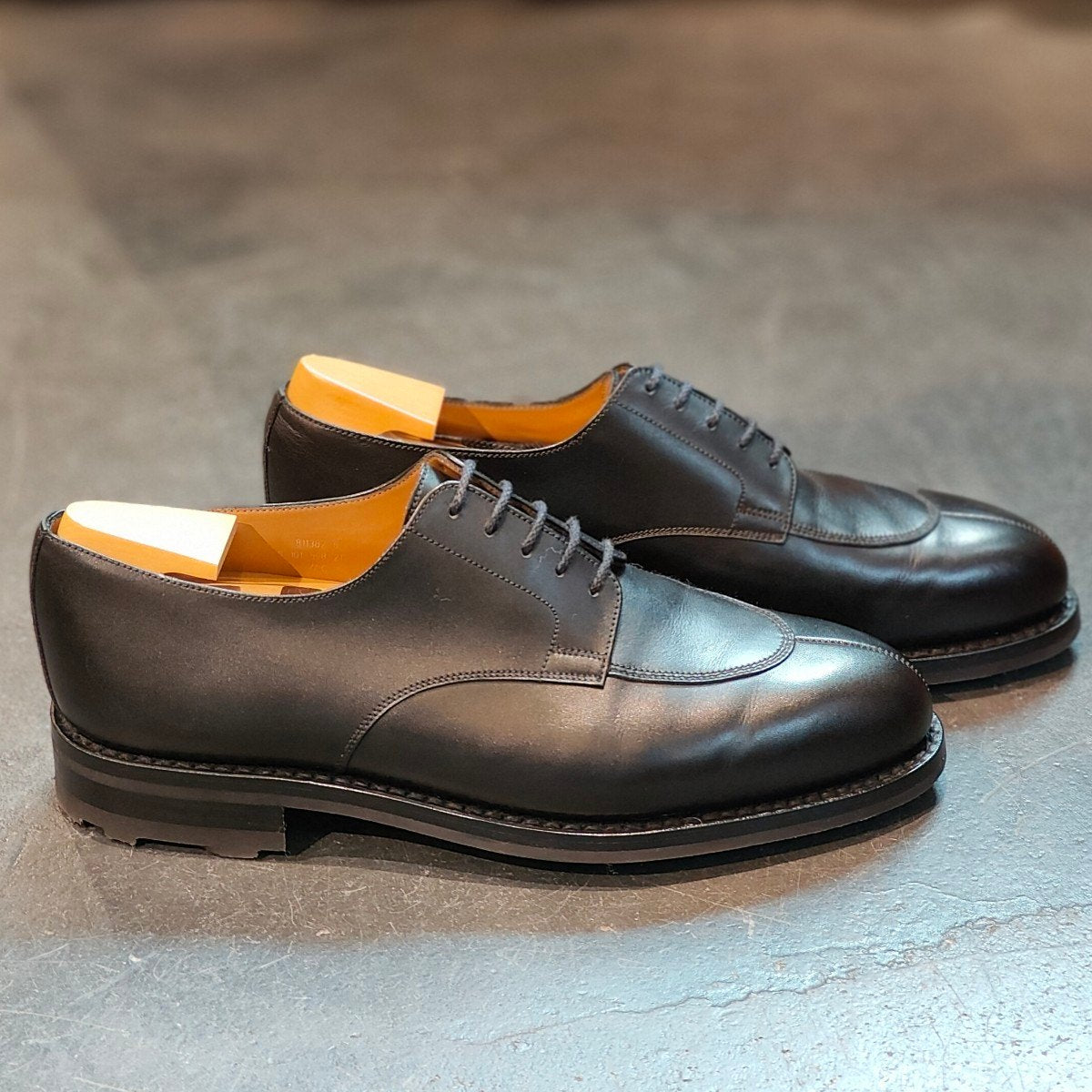 使用数回  【J.M.WESTON】ジェイエムウエストン  Uチップ カーフ ブラック サイズ UK7.5C 25ラスト 定価¥170,500-