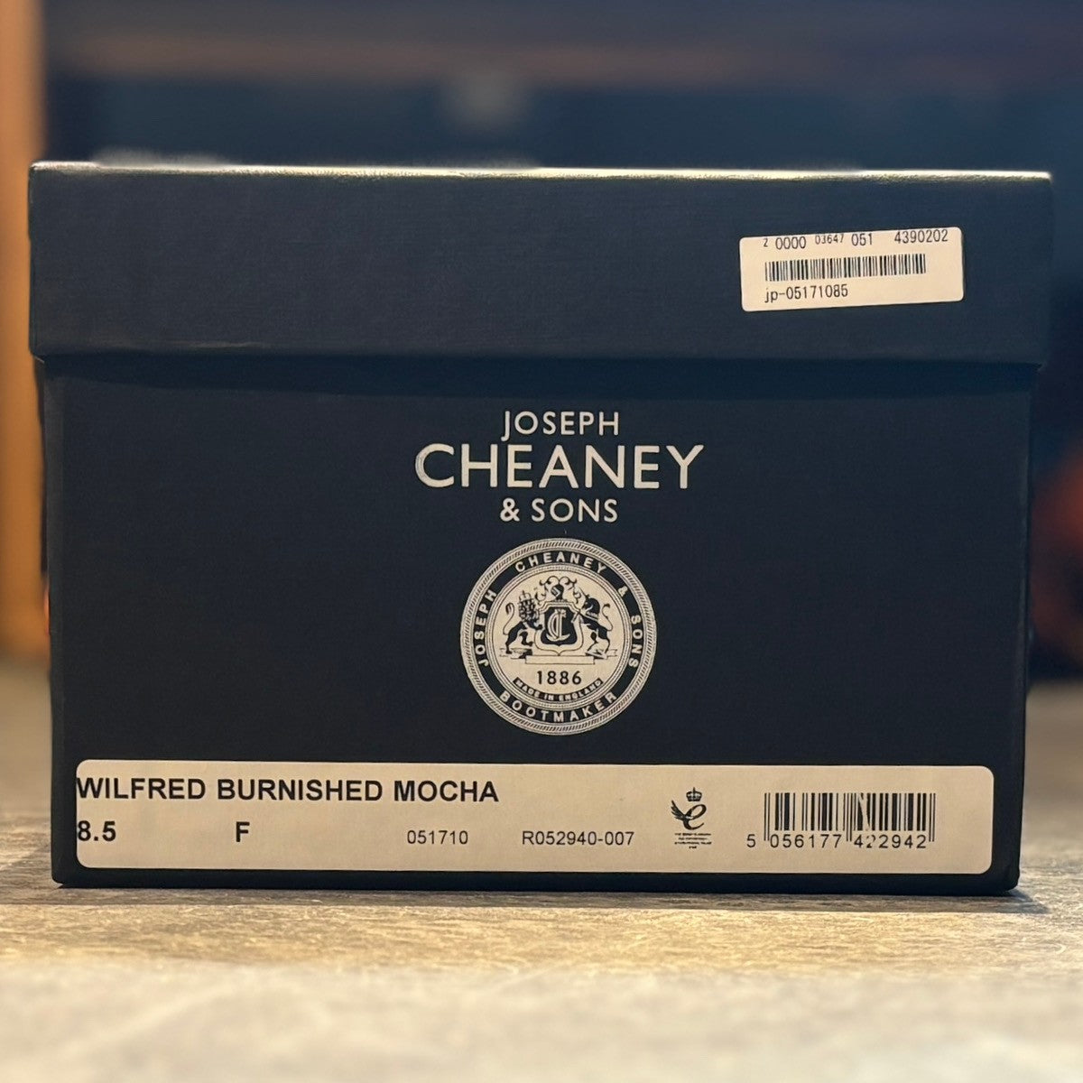 【JOSEPH CHEANEY】ジョセフチーニー ウィルフレッド セミブローグ カーフ ダークブラウン サイズUK8.5F