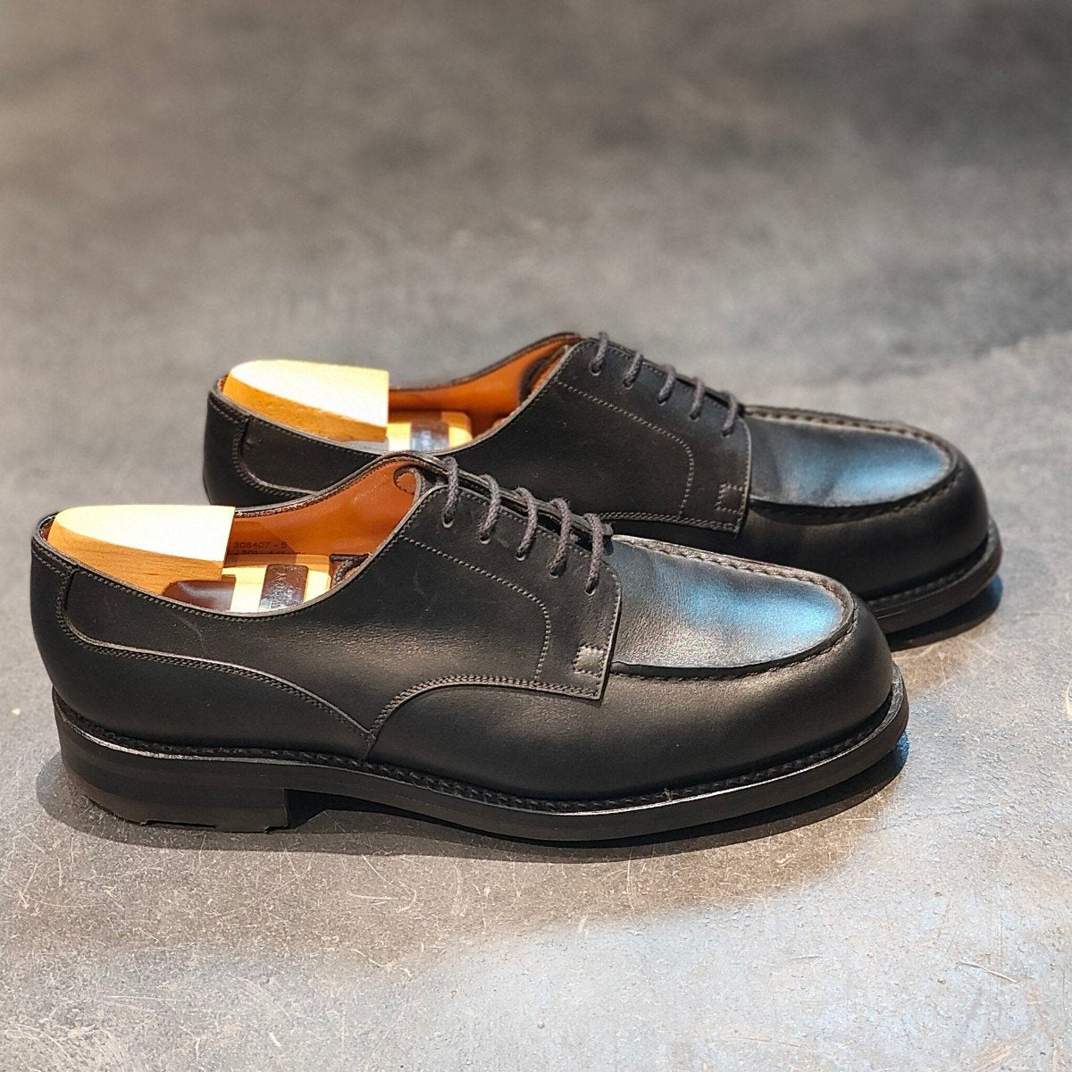 極美品 【J.M.WESTON】ジェイエムウエストン 641 ゴルフ Uチップ ボックスカーフ ブラック サイズ UK6.5E 31ラスト 定価¥168,300-