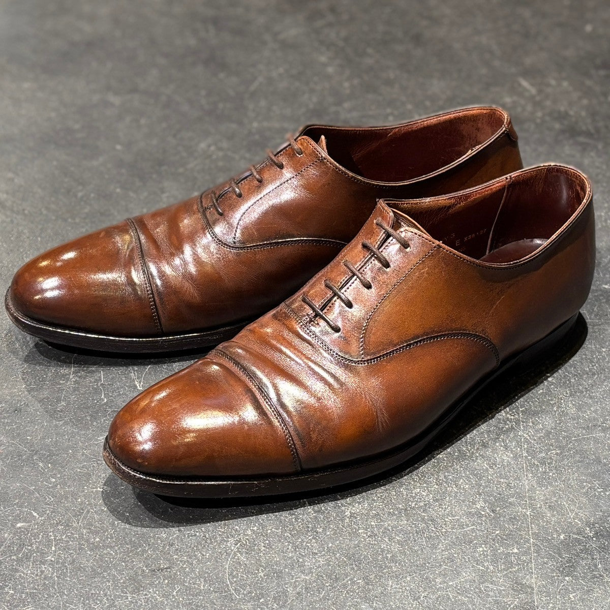 【CROCKETT&JONES】クロケット&ジョーンズ オードリー3 ストレートチップ カーフ ブラウン サイズ UK9E