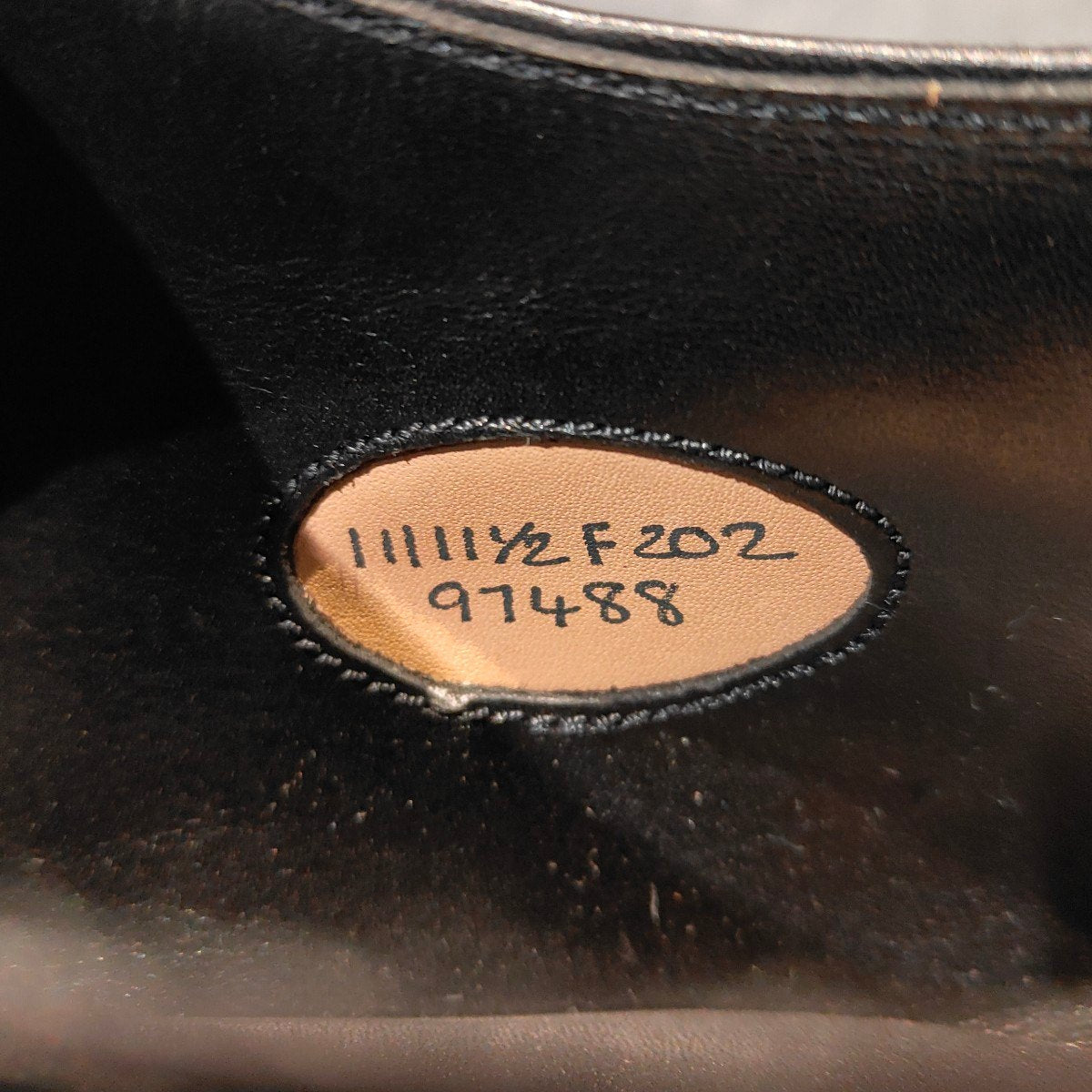 新品未使用 【EDWARD GREEN】エドワードグリーン ドーバー Uチップ カーフ ブラック サイズUK11F 202ラスト 参考定価¥324,500-