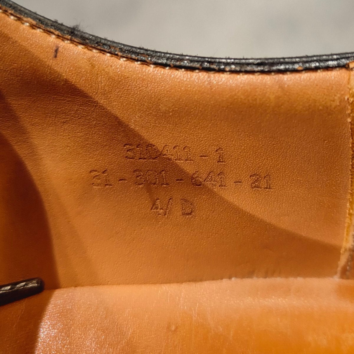 希少 【J.M.WESTON】ジェイエムウエストン 641 ゴルフ Uチップ ロシアンカーフ ブラック サイズ UK4.5D 31ラスト 参考定価¥176,000-