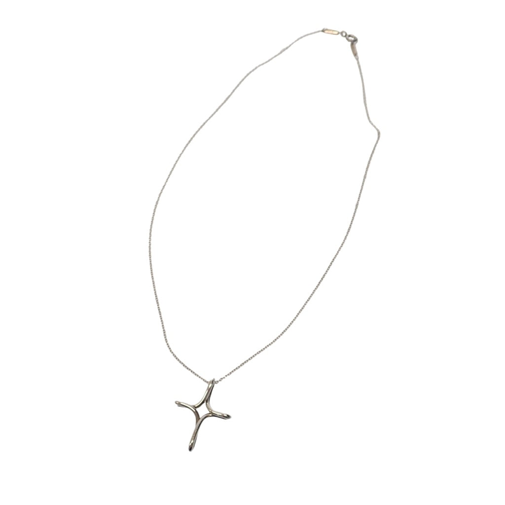 【TIFFANY & CO.】ティファニー インフィニティネックレス オープンクロス SV925 シルバー