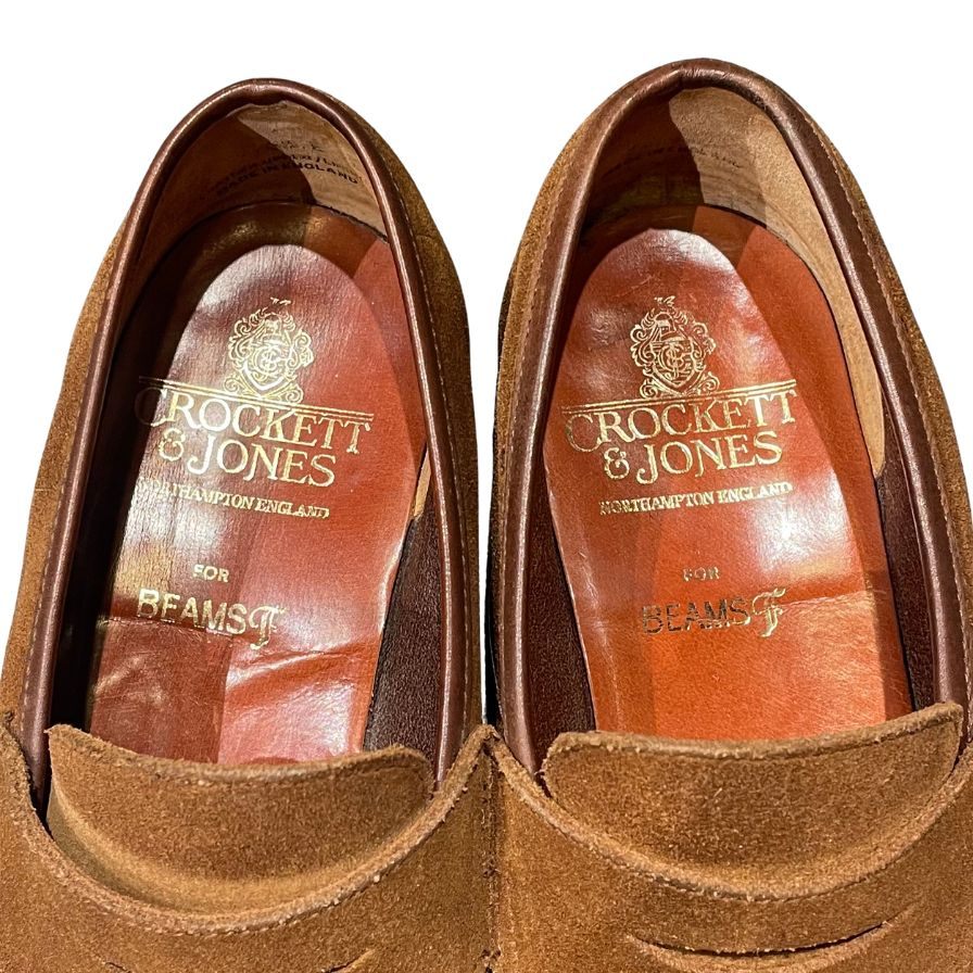 【CROCKETT&JONES】クロケット&ジョーンズ ローファー スエード ブラウン(茶系) サイズ UK5.5E ラスト