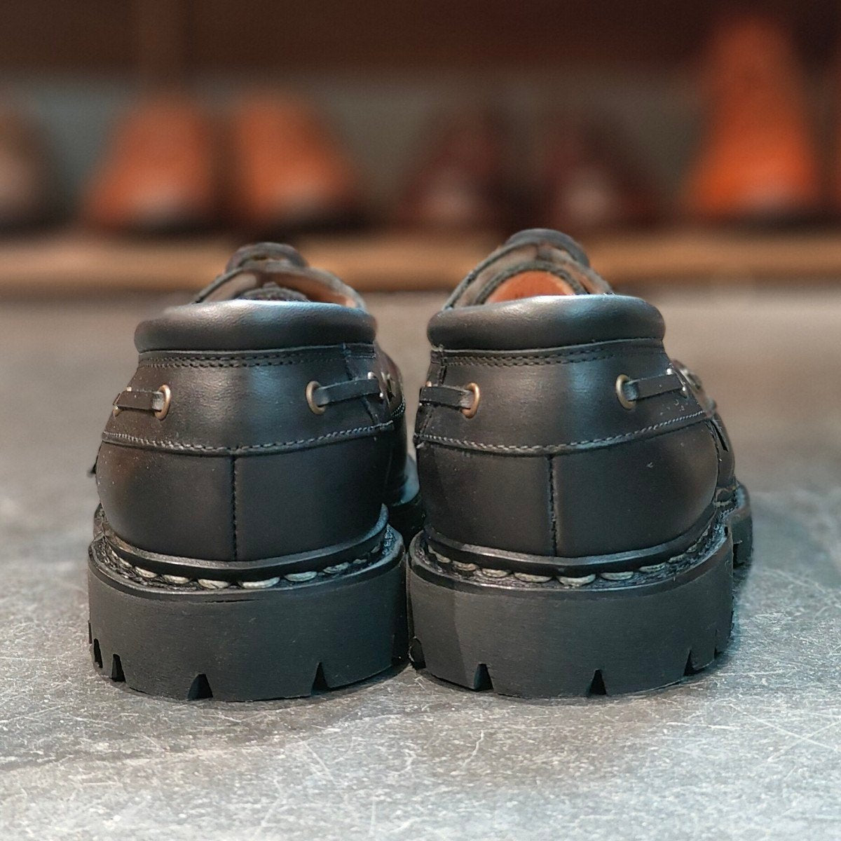 新品未使用 【Paraboot】パラブーツ シメイ Uチップ カーフ ブラック サイズ UK6 定価¥96,800-