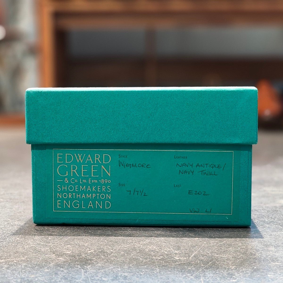 希少 使用数回【EDWARD GREEN】エドワードグリーン ウィグモア スリッポン カーフツイルコンビ ナイビー サイズ UK7E 202ラスト
