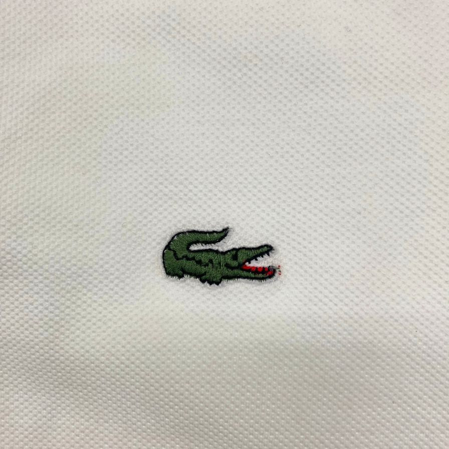 【LACOSTE】ラコステ 70年代後期 フレラコ ポロシャツ フランス製 ホワイト サイズ 4程度