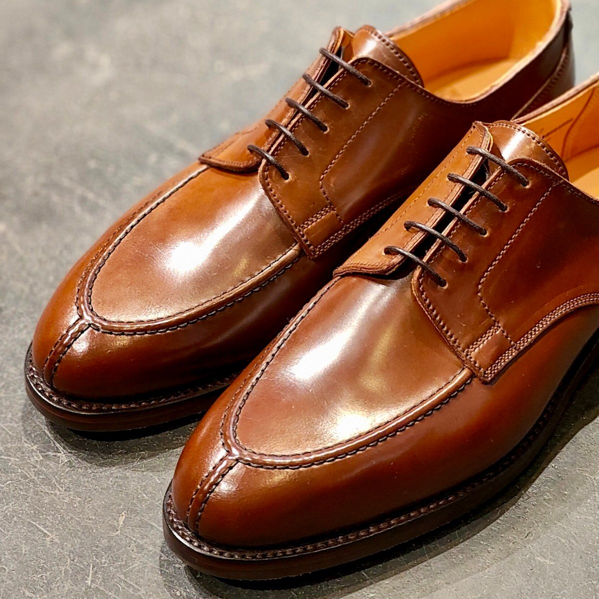 希少 新品未使用【CROCKETT&JONES】クロケット&ジョーンズ アスコット2 Uチップ コードバン ダークチェスナット サイズUK9E 375ラスト 参考定価¥242,000-