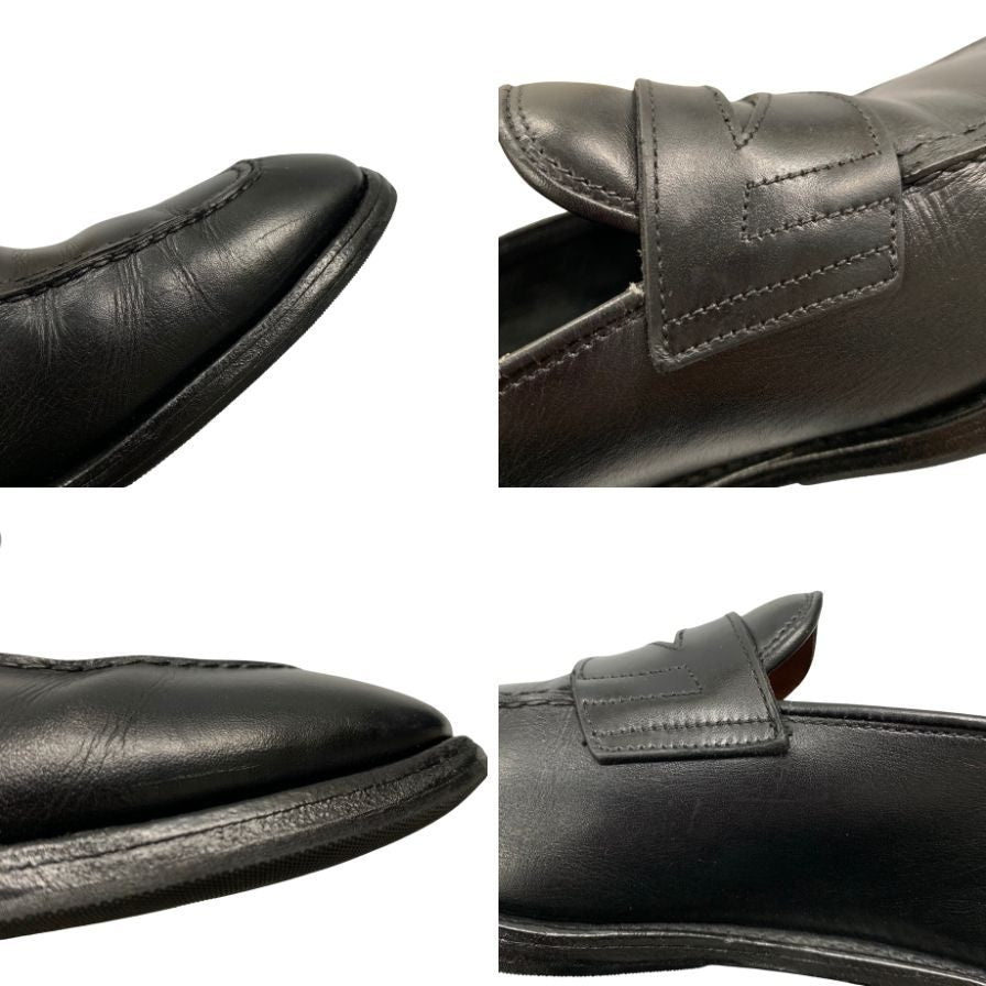 希少【JOHN LOBB】ジョンロブ アシュレイ ローファー カーフ ブラック サイズ UK7E 4596ラスト