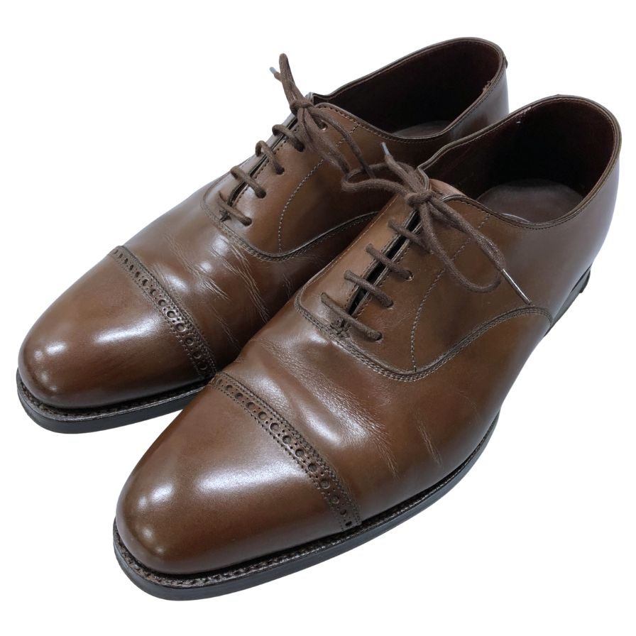 【CROCKETT&JONES】クロケット&ジョーンズ ビジネスシューズ カーフ ブラウン サイズ UK6E ラスト