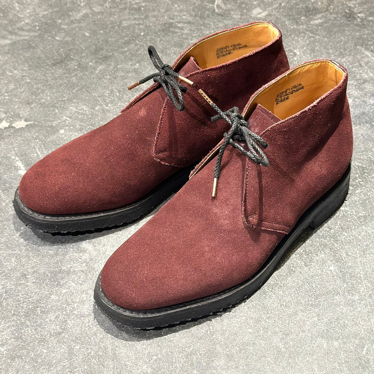 極美品【Church's】チャーチ ライダー チャッカブーツ スエード クレープソール ブラウン UK65F 81ラスト