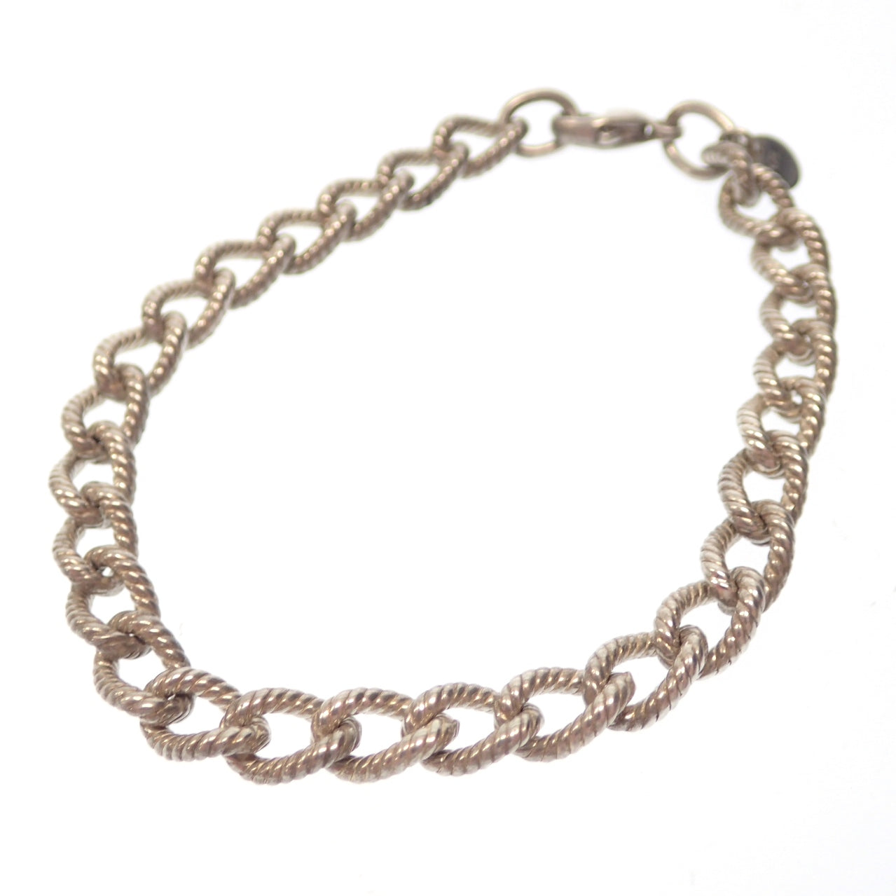 Tiffany&Co.】ティファニー シルバーブレスレット ロープチェーン Tiffany&Co.】ティファニー シルバーブレスレット ロープチェーン