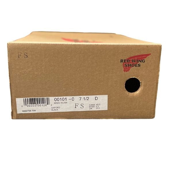 【REDWING】レッドウィング 101 ビジネスシューズ カーフ ブラック(黒) サイズ US7.5D ラスト