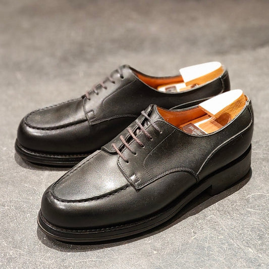 希少 【J.M.WESTON】ジェイエムウエストン 641 ゴルフ Uチップ ロシアンカーフ ブラック サイズ UK4.5D  31ラスト 参考定価¥176,000-