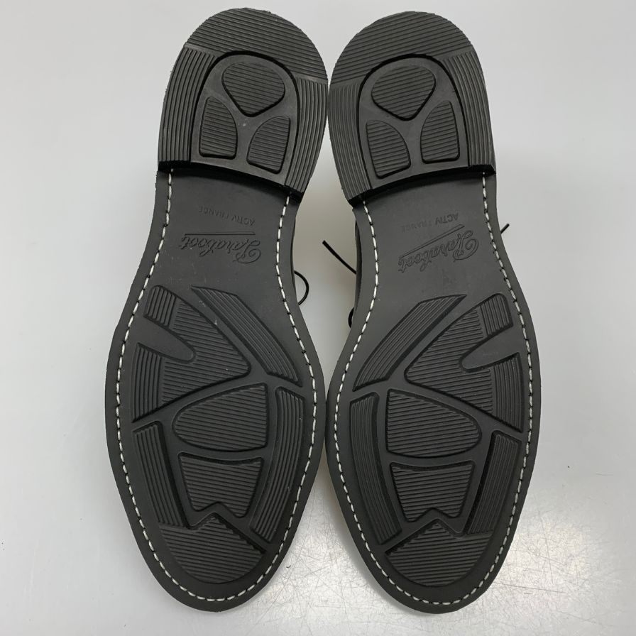 希少 新品未使用【Paraboot】パラブーツ ジョセフ別注 ストレートチップ リスレザーグレインレザーコンビ ブラック サイズ UK7