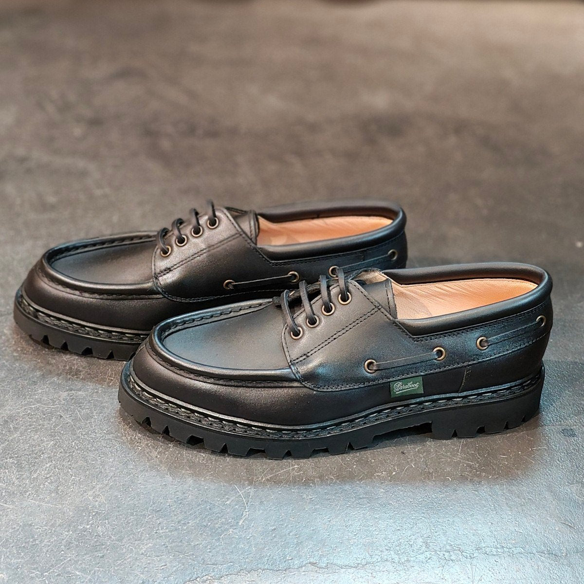 新品未使用 【Paraboot】パラブーツ シメイ Uチップ カーフ ブラック サイズ UK6 定価¥96,800-