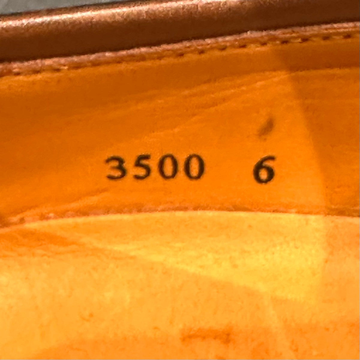 美品【ORIENTAL】オリエンタル アルバース 3500 ローファー バーニッシュカーフ ブラウン サイズUS6