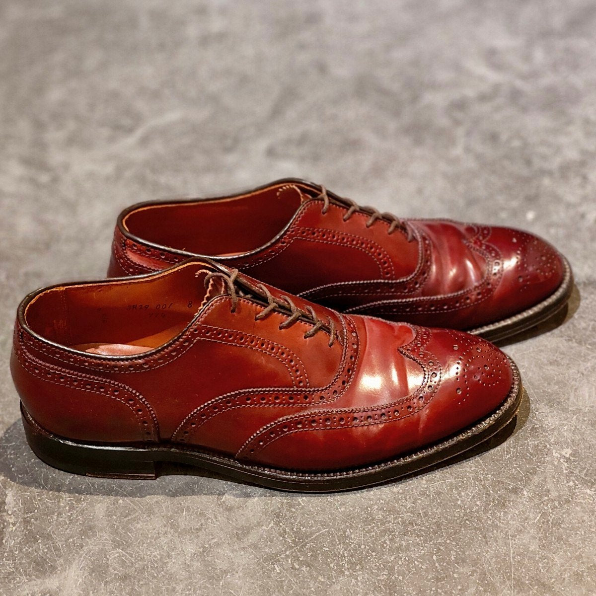 【ALDEN】オールデン 974 ショートウィングチップ コードバン ダークバーガンディ サイズ US9D トラモントラスト